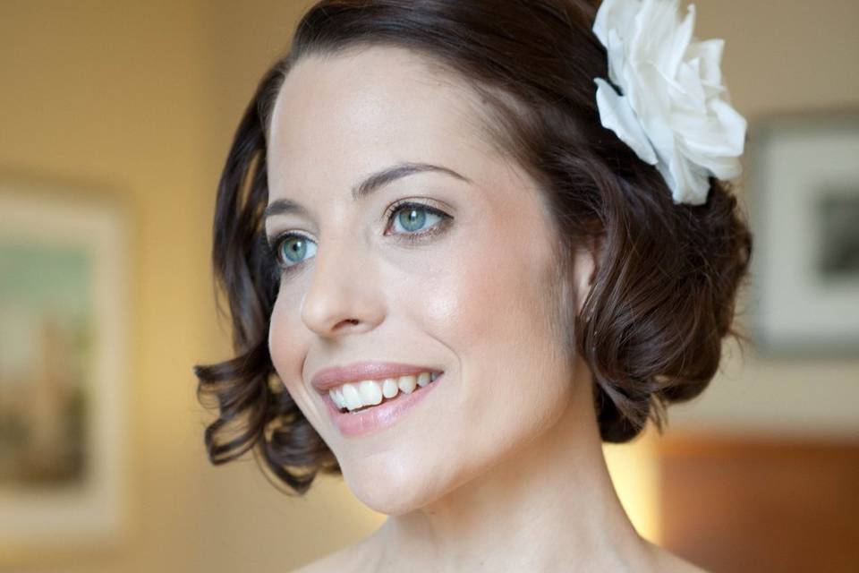 Smiling bride