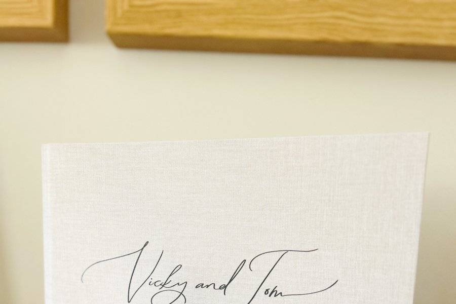 Photo booth guest book