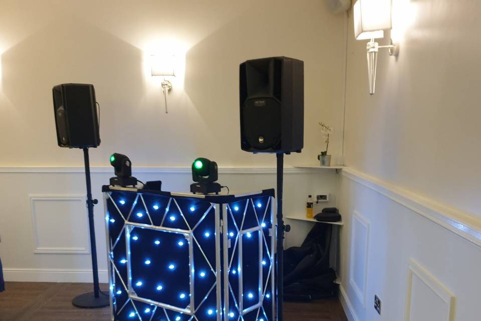 Compact booth for small venues