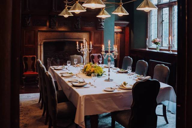 Snooker room rehearsal dinner