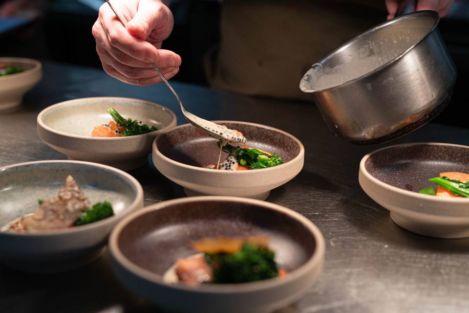 Chef preparing your starter