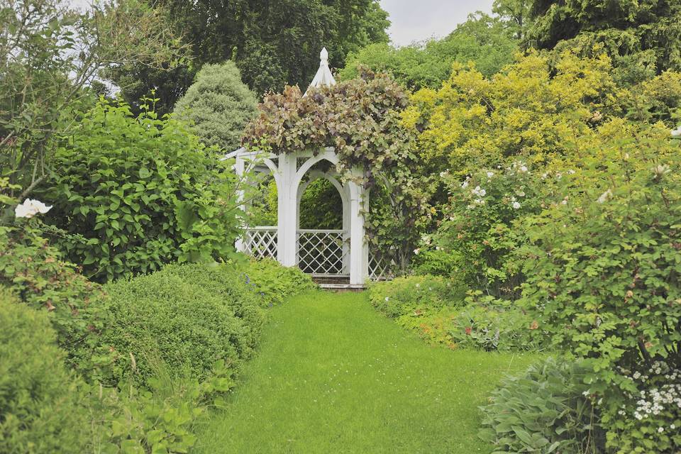 Gazebo in the walled garden