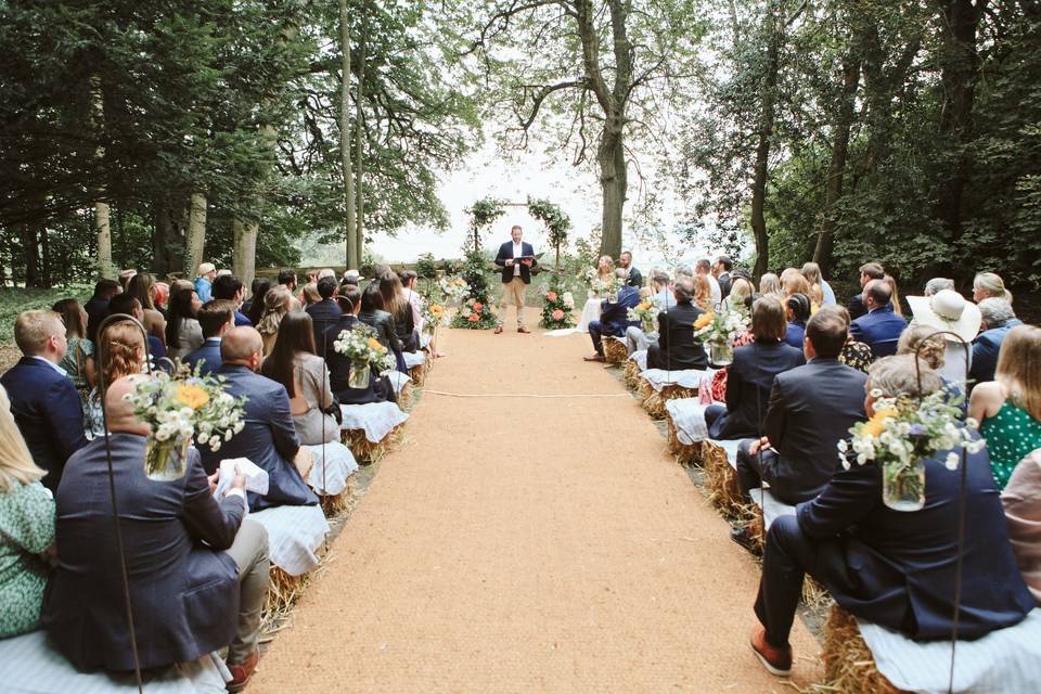 Woodland ceremony area