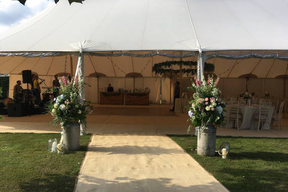 Marquee entrance