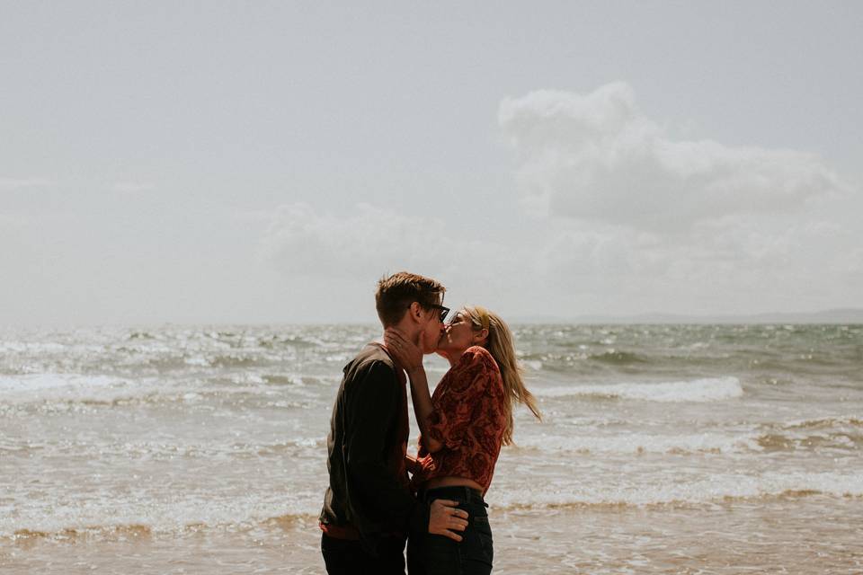 Beach kiss