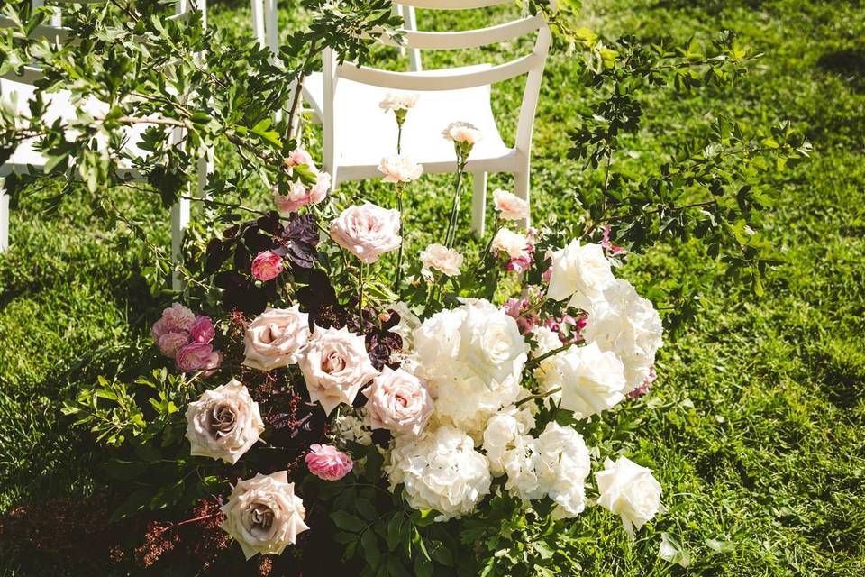 Garden ceremony old fountain