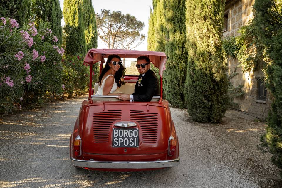 Our little red car Fiat 600