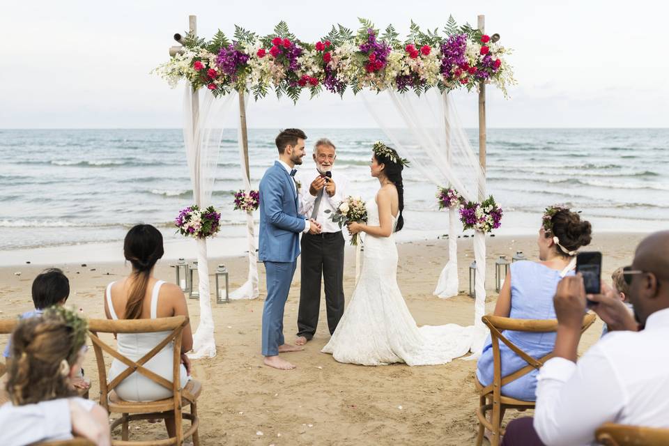 Beach wedding in Ibiza