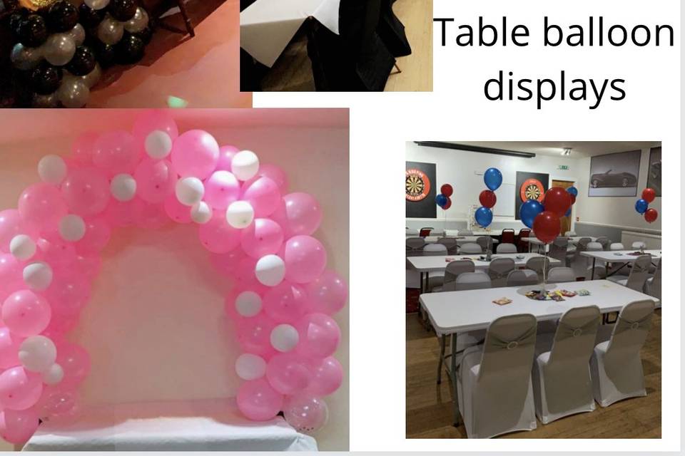 Table displays