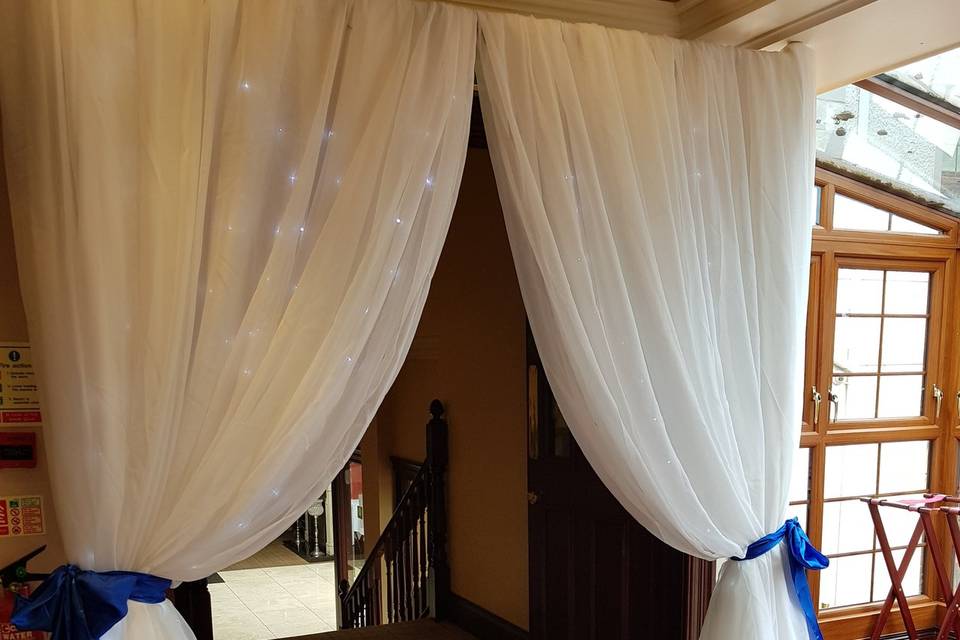 Entrance drapes