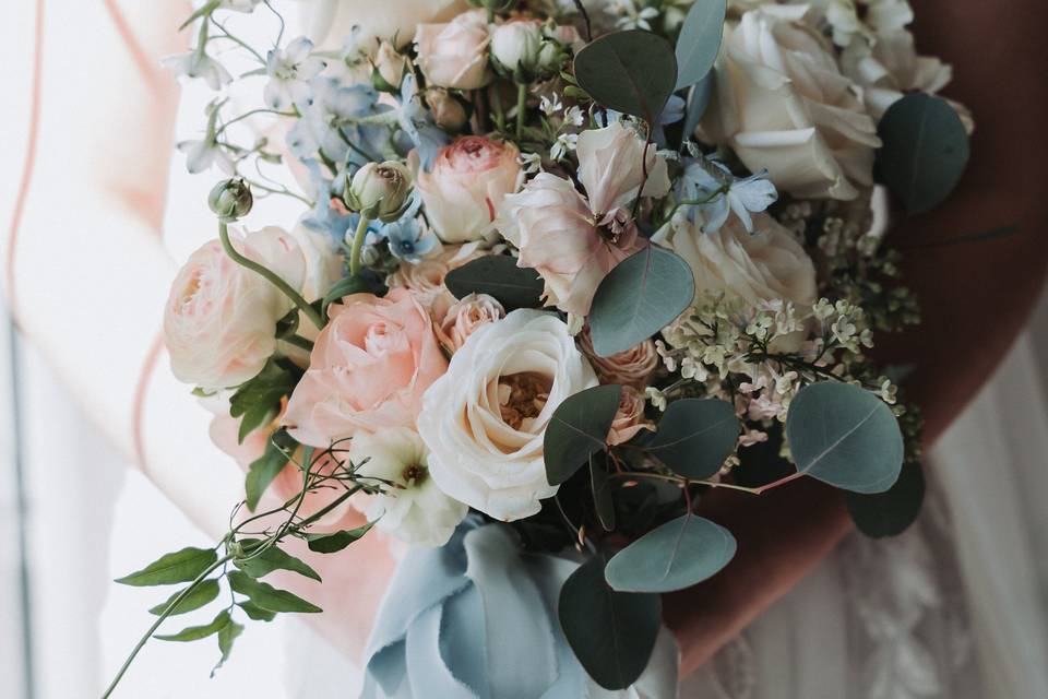 Bride with a bouquet