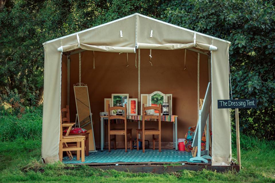 The Dressing Tent for glampers