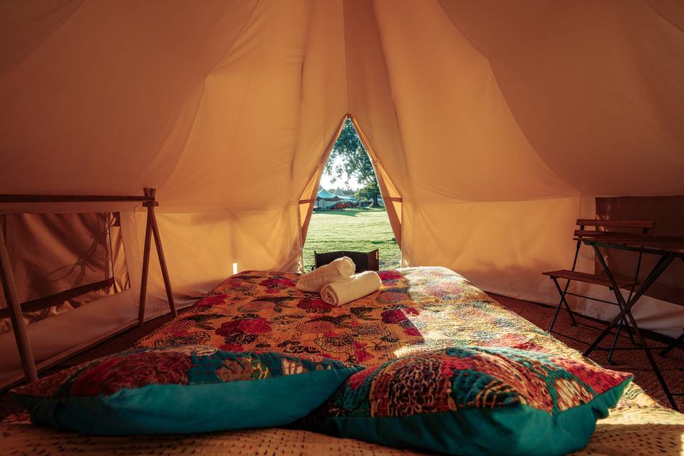 Glamping interiors