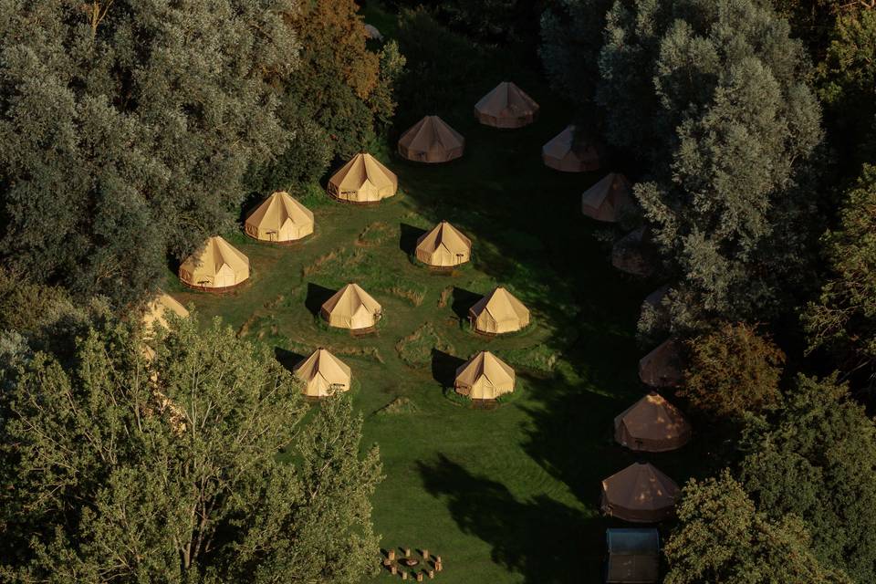 20 glamping tents