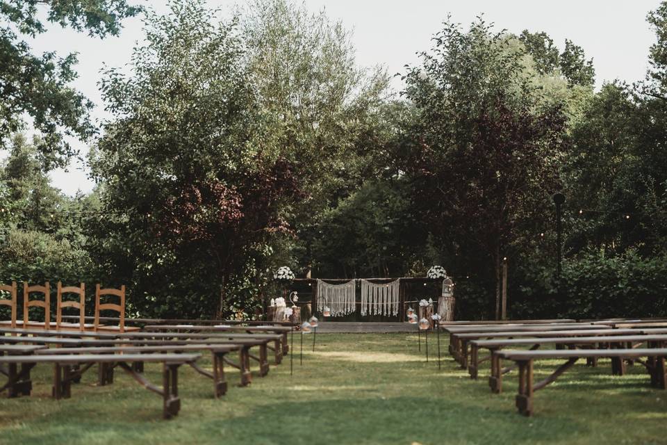 Ceremony set up