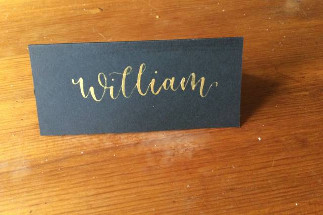 Gold on Black Card