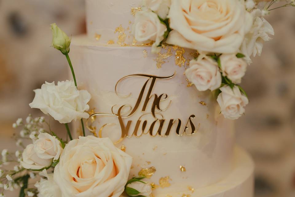 Bespoke wedding cake char