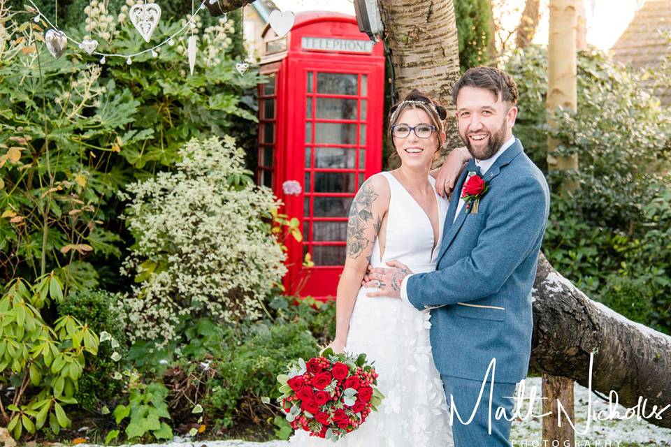 Winter Wedding Front Lawn