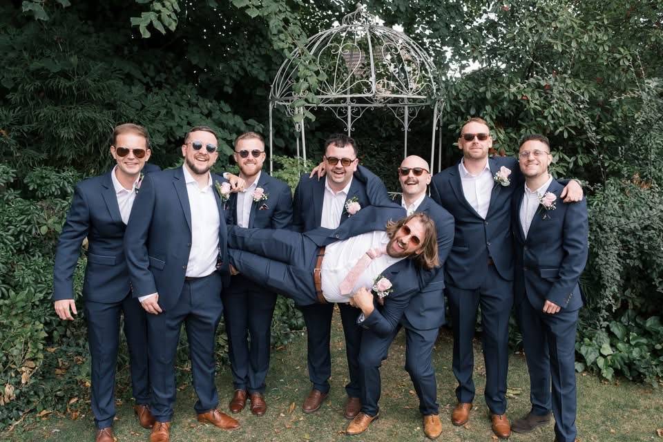 Groomsmen Front Lawn