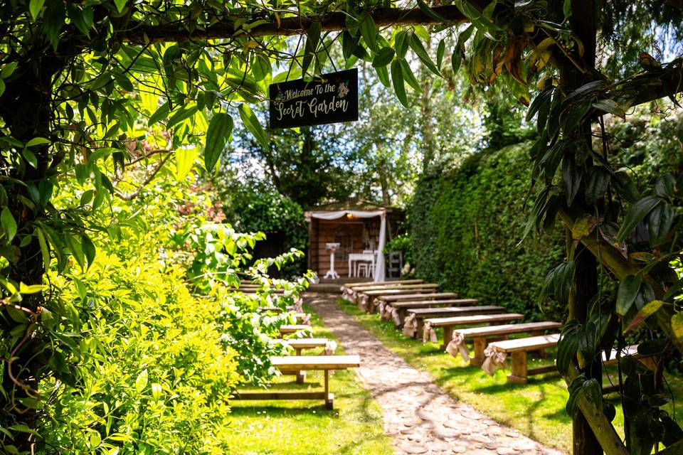 Secret Garden Ceremony Area