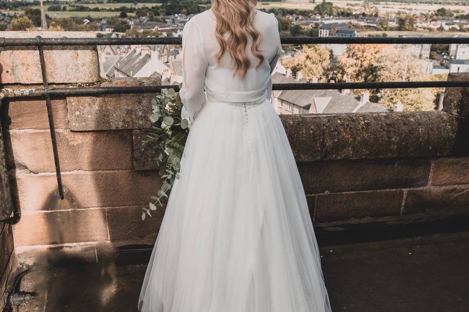 Bride over looking Stirling