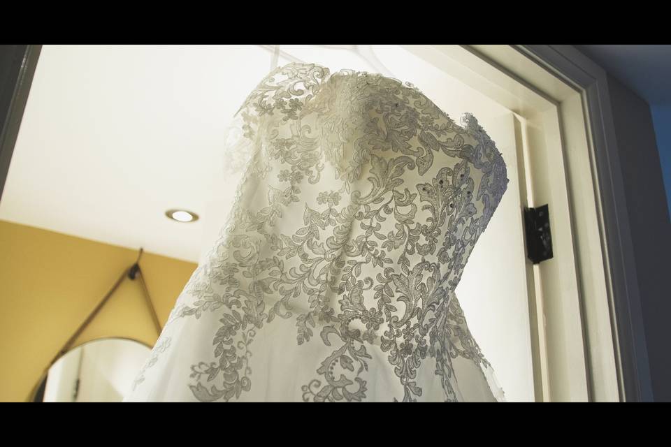 The wedding dress