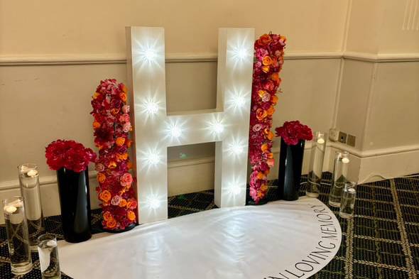 LED letter lights