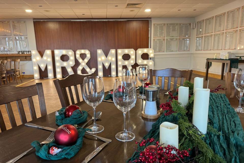 Mr & Mrs led lights