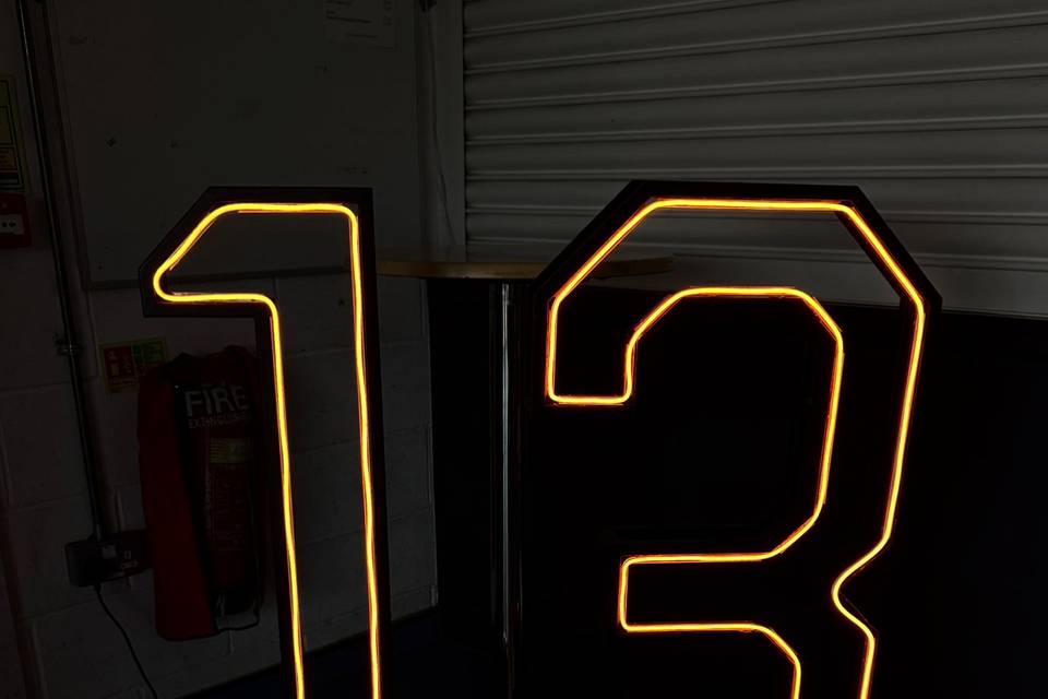 Neon Number