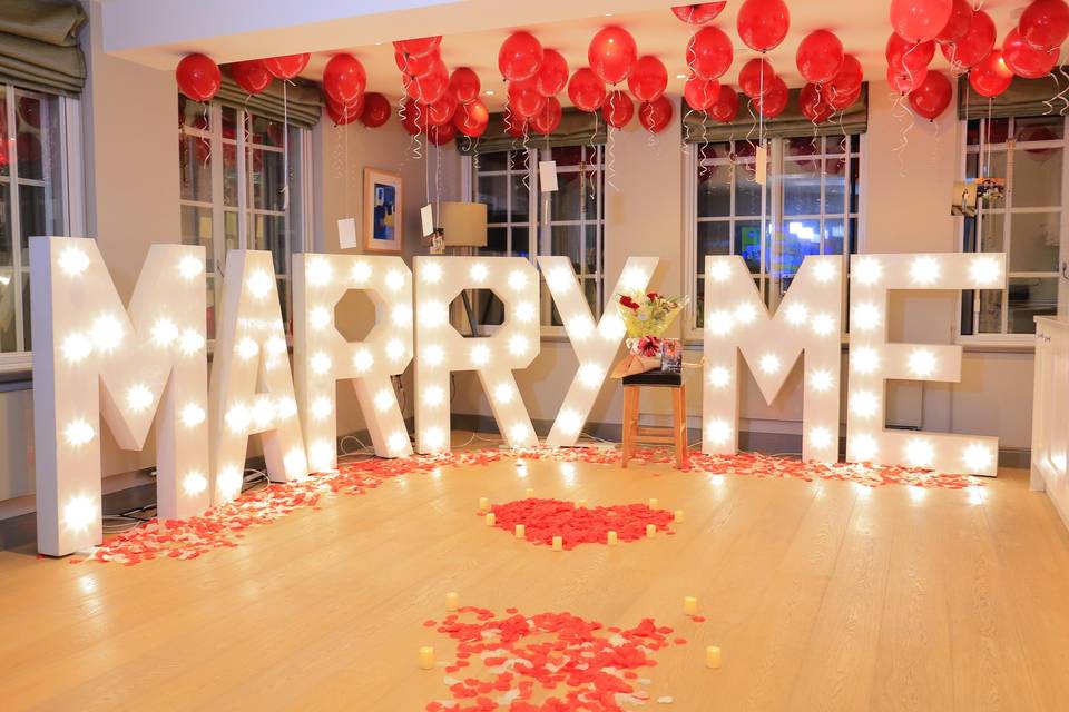 Marry me LED lights
