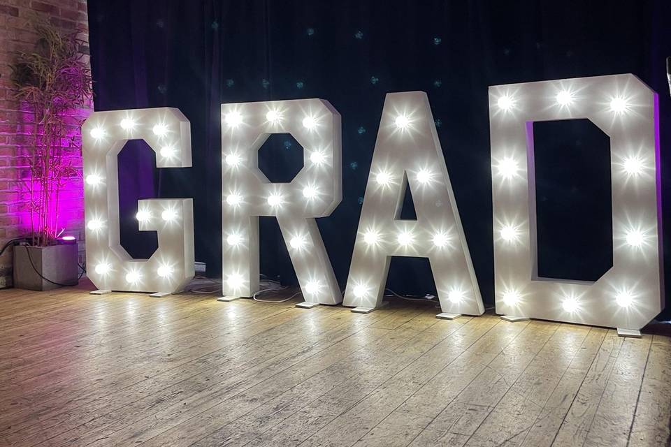 LED letter lights