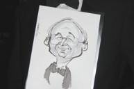 Loving his caricature