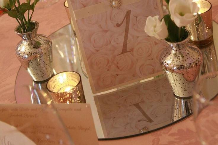 Blush Pink Table Stationery