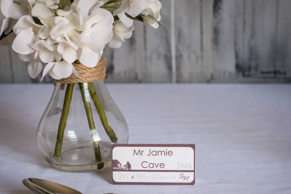 Tent Fold Place Card