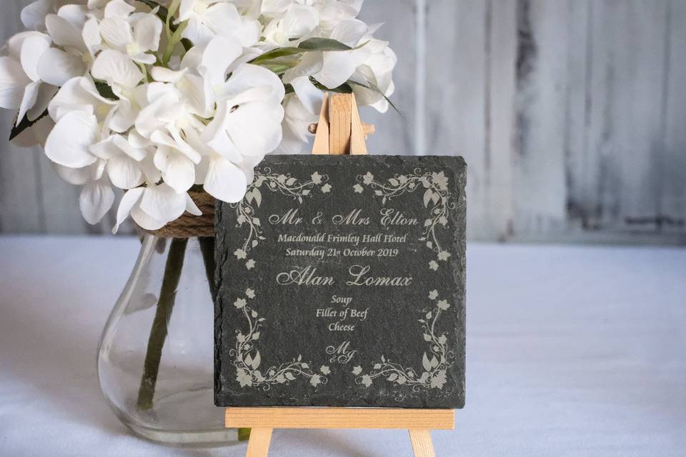 Slate Place Card