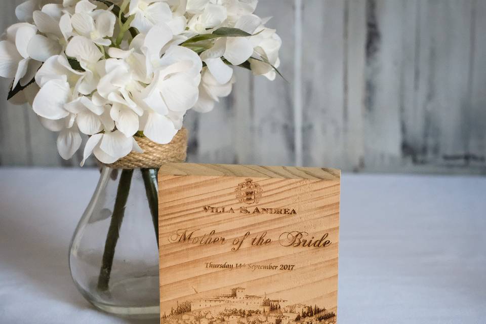 Laser Engraved Place Card