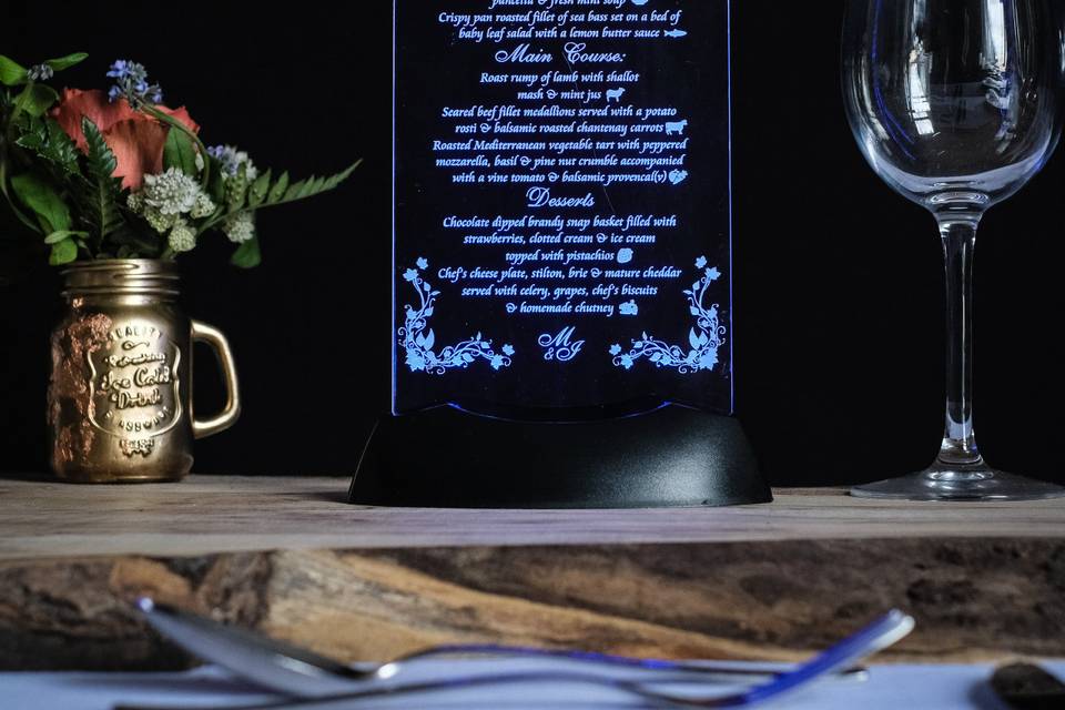 LED Breakfast Menu