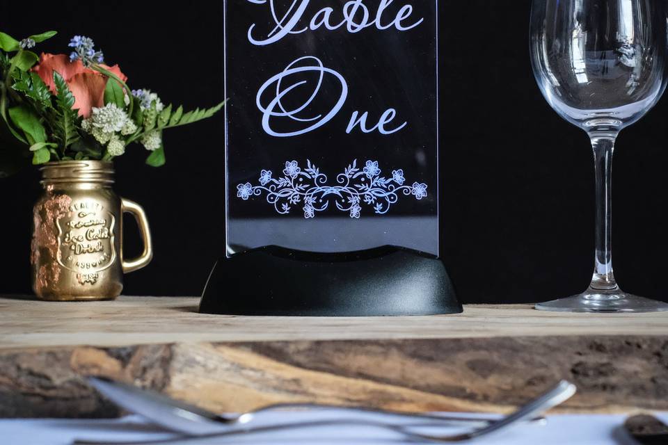 LED Table Number