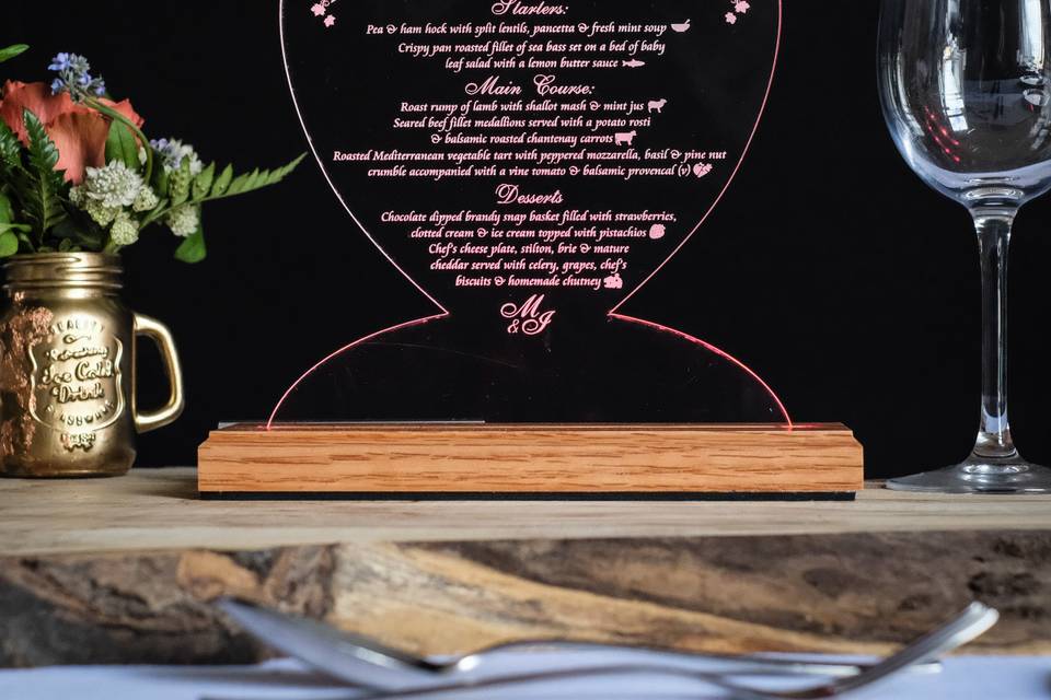 LED Breakfast Menu