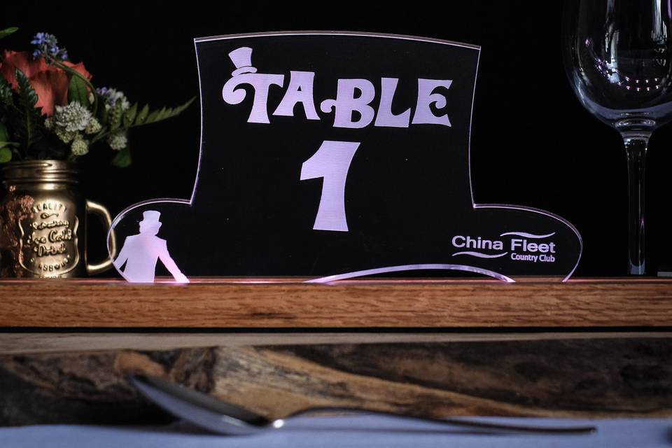 LED Table Number