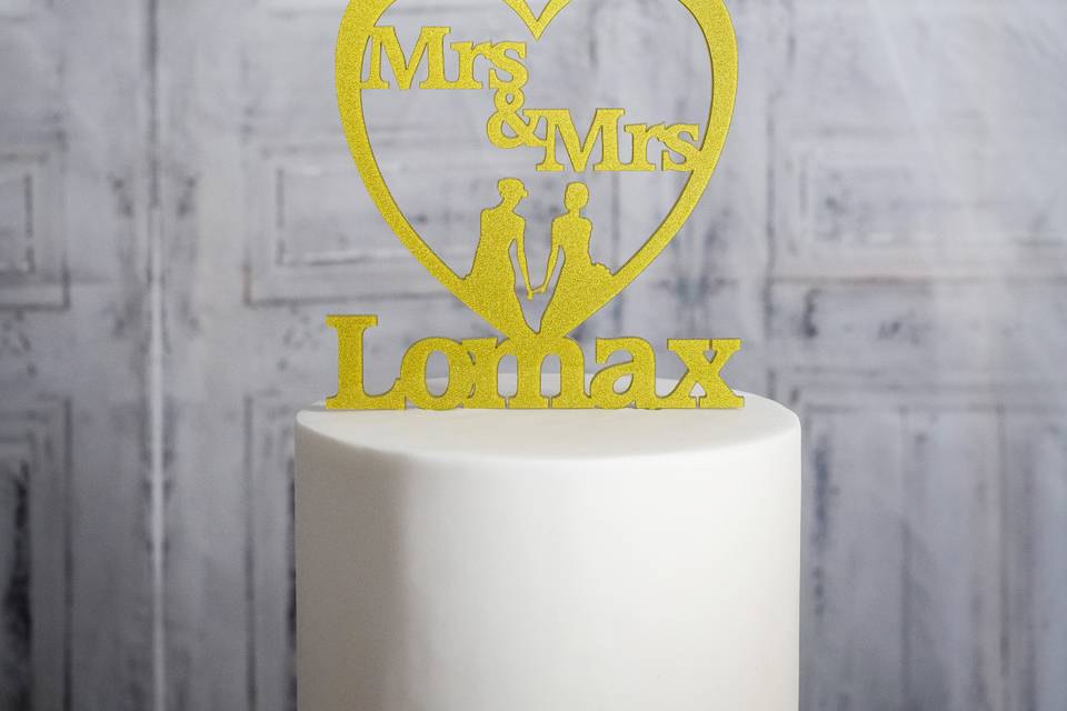 Acrylic Cake Topper