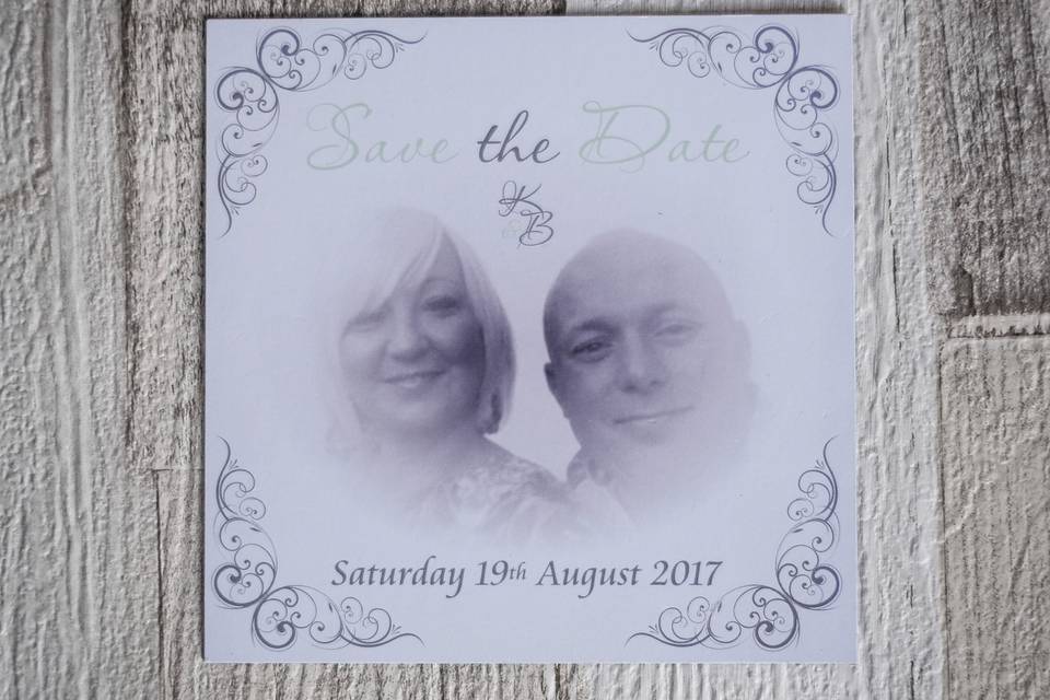 Printed Save the Date