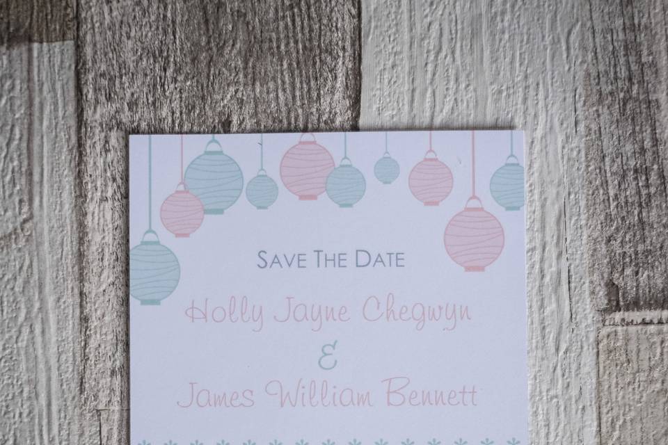 Printed Save the Date