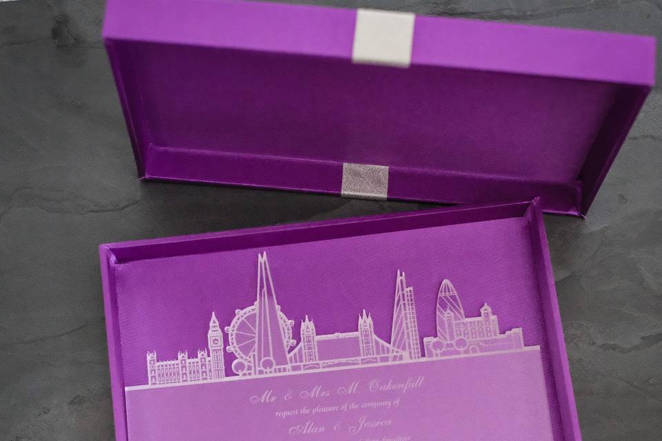 Silk Box / Acrylic Invite