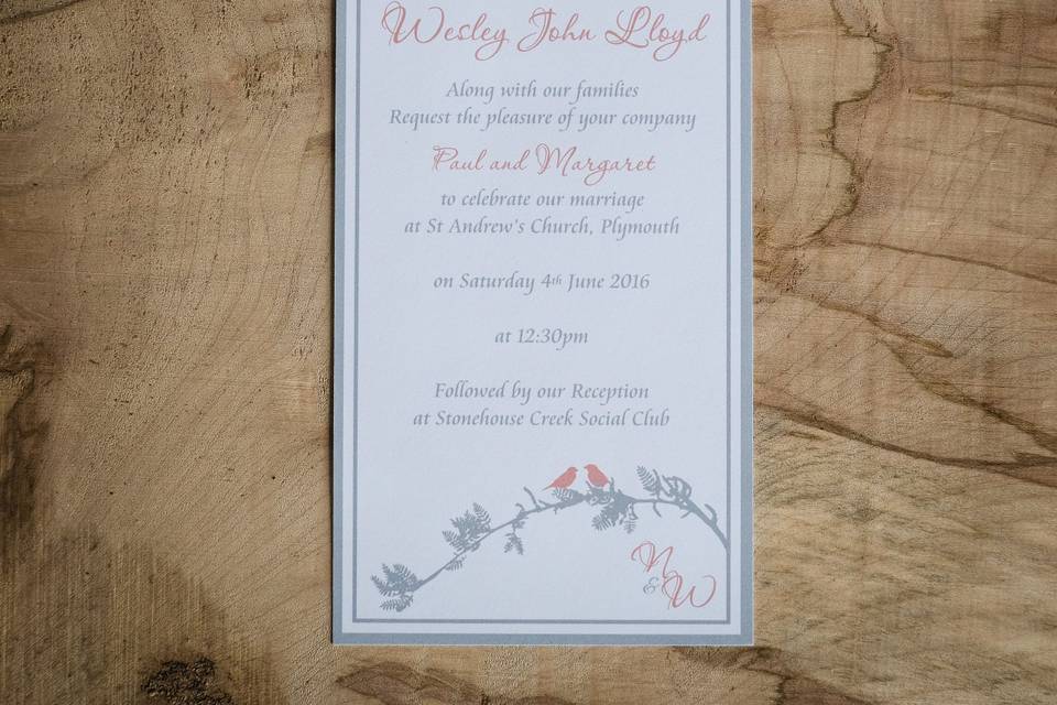 Printed Invite