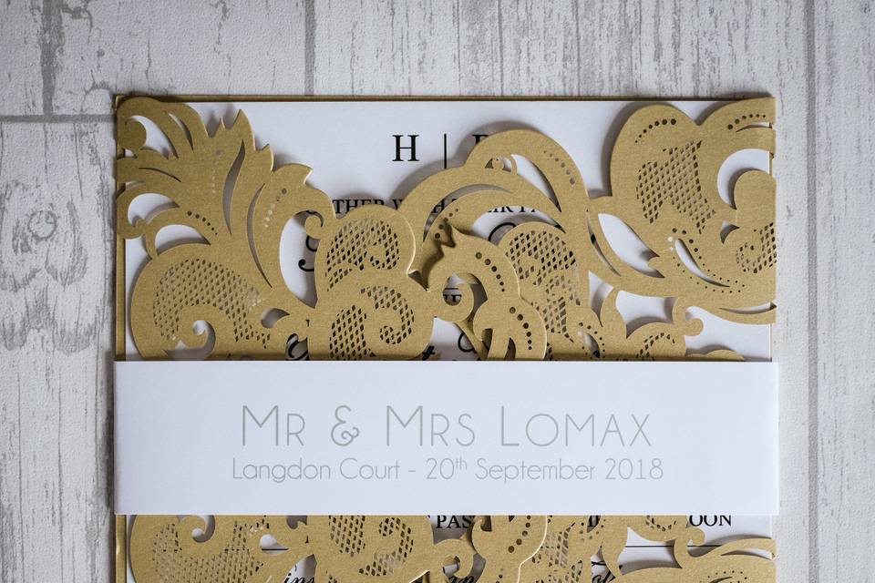 Laser Cut Invite