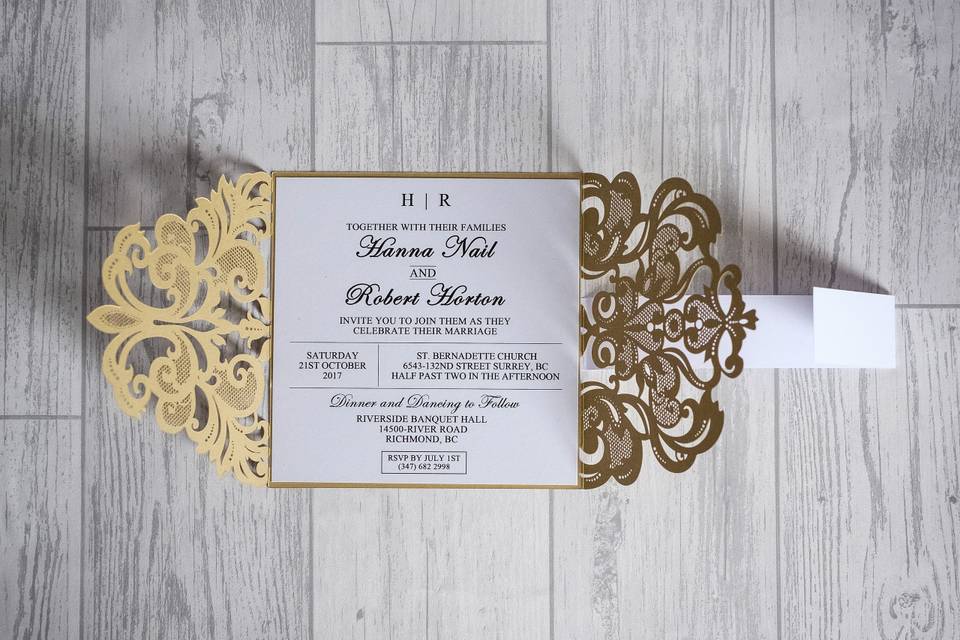 Laser Cut Invite