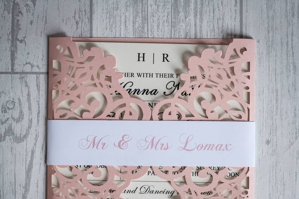 Laser Cut Invite