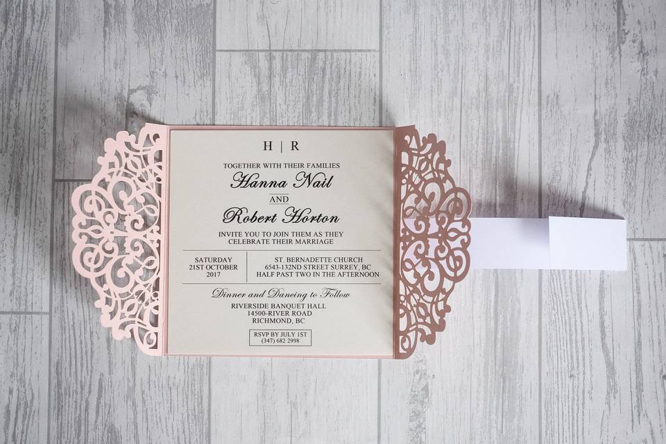 Laser Cut Invite