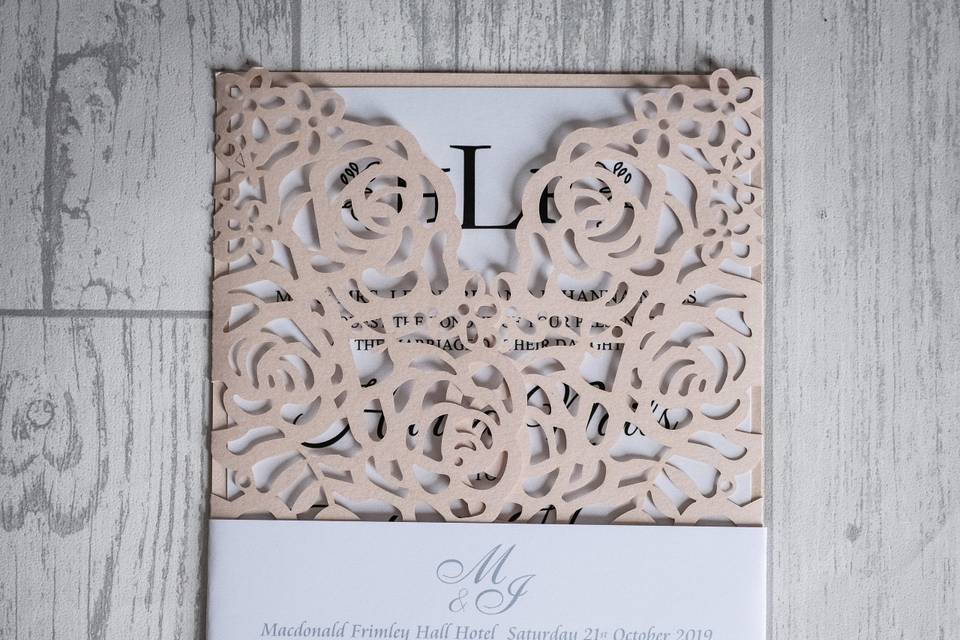 Laser Cut Invite